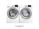 7.5 cu. ft. Gas Dryer with Steam in White