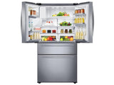 25 cu. ft. Large Capacity 4-Door French Door Refrigerator with External Water & Ice Dispenser in Stainless Steel