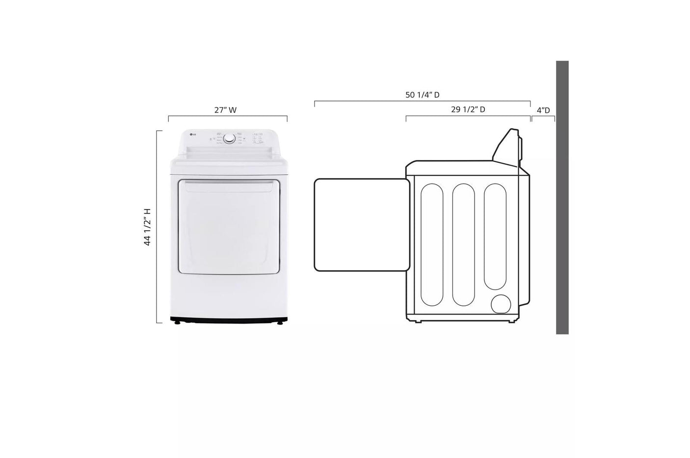 7.3 cu. ft. Rear Control Gas Energy Star Dryer with Sensor Dry