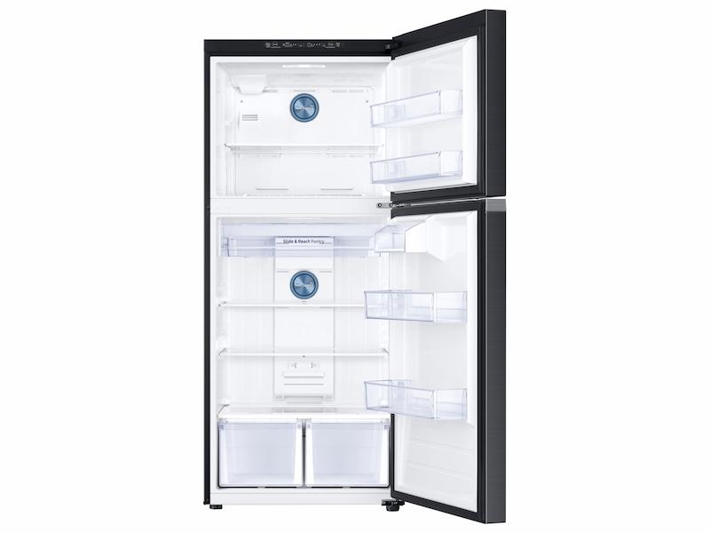 21 cu. ft. Top Freezer Refrigerator with FlexZone™ in Black Stainless Steel