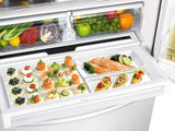 23 cu. ft. French Door Refrigerator in White