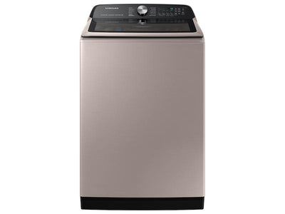 5.2 cu. ft. Large Capacity Smart Top Load Washer with Super Speed Wash in Champagne
