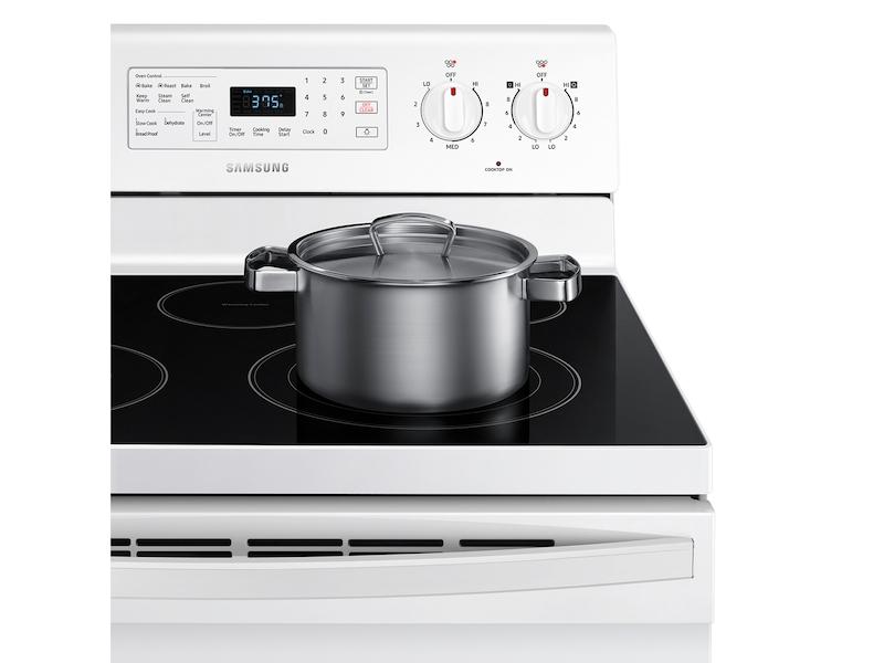5.9 cu. ft. Freestanding Electric Range with Convection in White