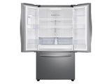 28 cu. ft. Large Capacity 3-Door French Door Refrigerator with Internal Water Dispenser in Stainless Steel
