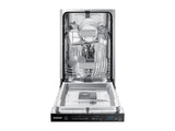 Whisper Quiet 46 dBA Dishwasher in Black Stainless Steel