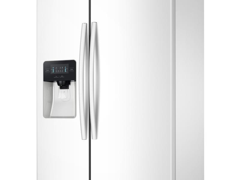 25 cu. ft. Side-by-Side Refrigerator with LED Lighting in White