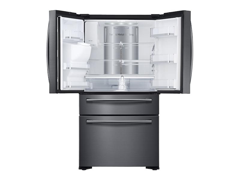 22 cu. ft. Family Hub™ Counter Depth 4-Door Flex™ Refrigerator in Black Stainless Steel