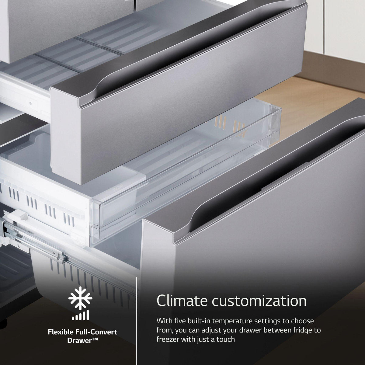 30 cu. ft. Smart Standard-Depth MAX™ 4-Door French Door Refrigerator with Full-Convert Drawer™