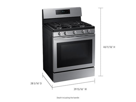 5.8 cu. ft. Freestanding Gas Range with Convection in Stainless Steel