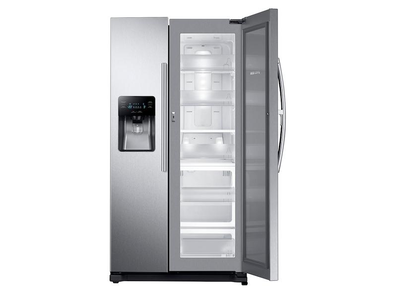 25 cu. ft. Food Showcase Side-by-Side Refrigerator with Metal Cooling in Stainless Steel