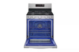 LG 2 Piece Gas Range and Over the Range Microwave Set  LRGL5823S & MVEL2033F