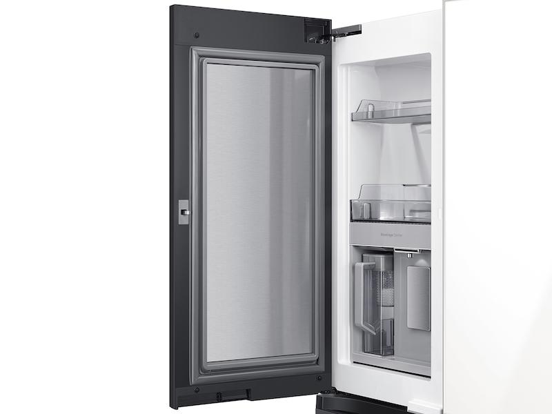 Bespoke Counter Depth 4-Door Flex™ Refrigerator (23 cu. ft.) in White Glass (2021)