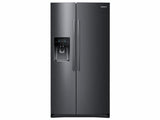 25 cu. ft. Side-by-Side Refrigerator with In-Door Ice Maker in Black Stainless Steel