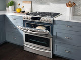 5.8 cu. ft. Slide-in Dual Fuel Range with Flex Duo™ & Dual Door in Stainless Steel
