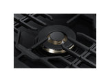 30" Smart Gas Cooktop with 22K BTU Dual Power Burner in Black Stainless Steel