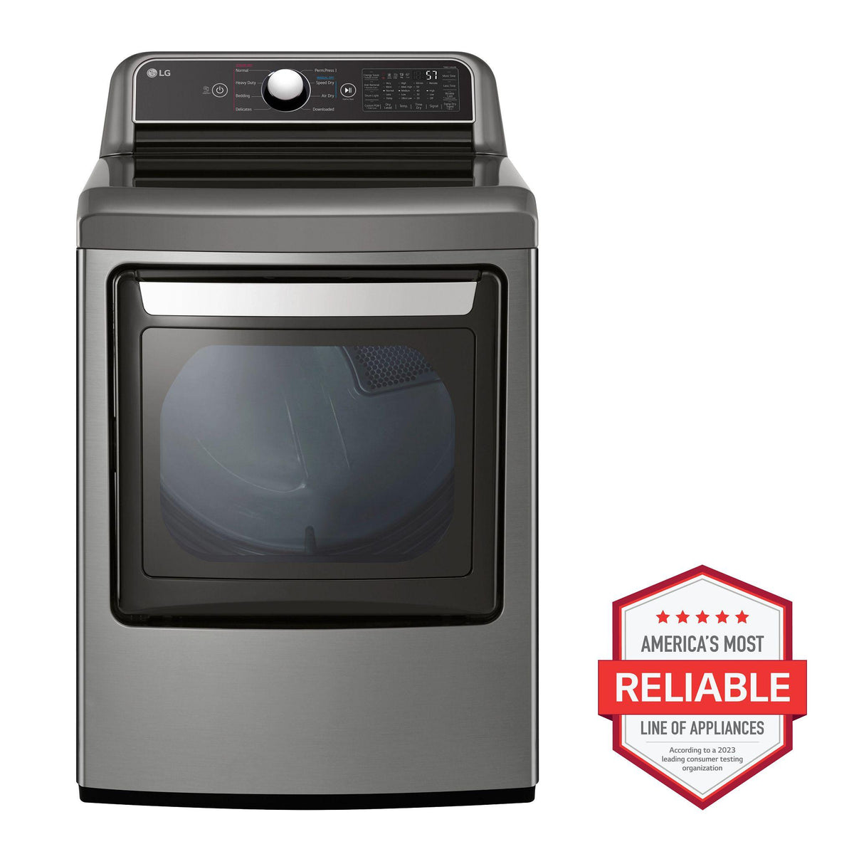 7.3 cu. ft. Ultra Large Capacity Smart wi-fi Enabled Rear Control Gas Dryer with EasyLoad™ Door