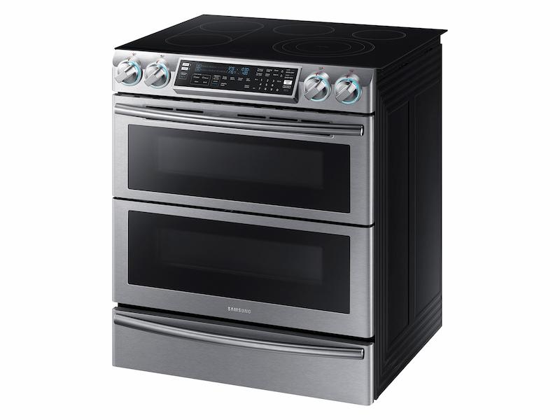 5.8 cu. ft. Slide-In Electric Range with Flex Duo™ & Dual Door in Stainless Steel