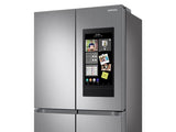 23 cu. ft. Smart Counter Depth 4-Door Flex™ refrigerator with Family Hub™ and Beverage Center in Stainless Steel