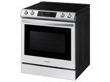 Bespoke 6.3 cu. ft. Smart Front Control Slide-In Electric Range with Air Fry & Wi-Fi in White Glass