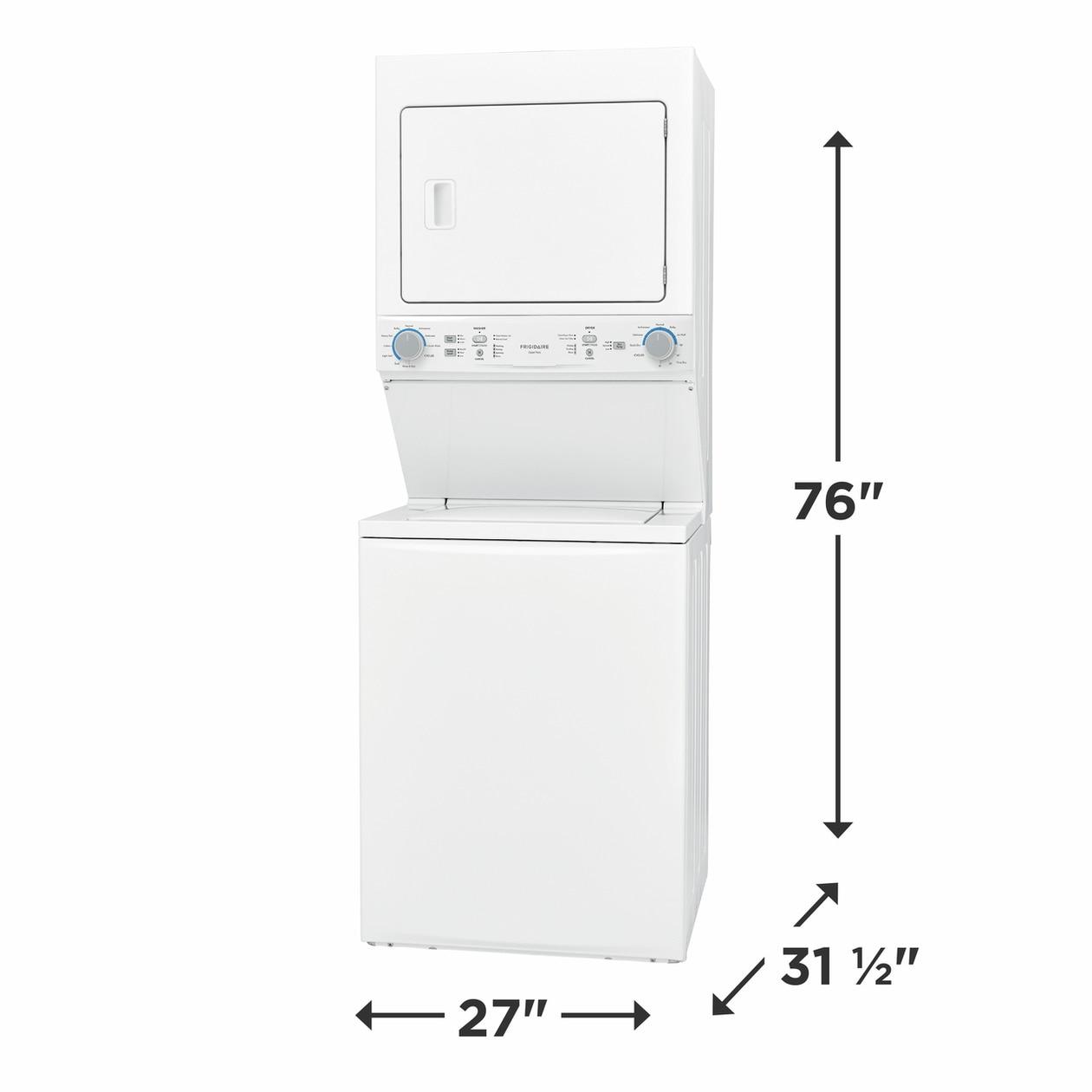 Electric Washer/Dryer Laundry Center - 3.9 Cu. Ft Washer and 5.5 Cu. Ft. Dryer