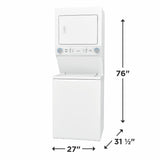 Electric Washer/Dryer Laundry Center - 3.9 Cu. Ft Washer and 5.5 Cu. Ft. Dryer