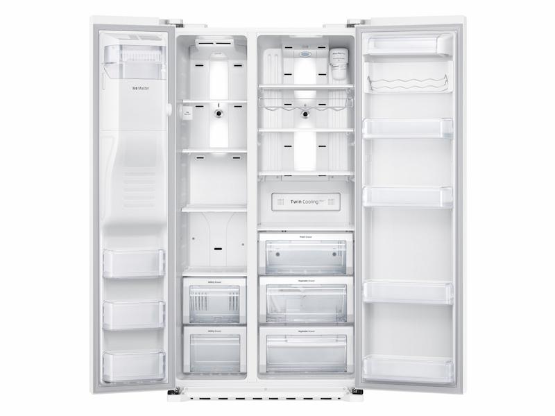 22 cu. ft. Counter Depth Side-by-Side Refrigerator in White