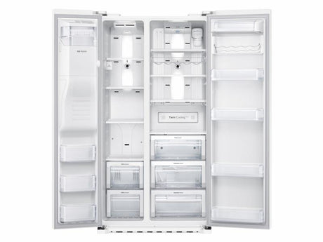 22 cu. ft. Counter Depth Side-by-Side Refrigerator in White