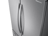 28 cu. ft. Large Capacity 3-Door French Door Refrigerator with Internal Water Dispenser in Stainless Steel