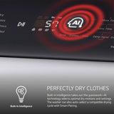 7.3 cu. ft. Ultra Large Capacity Rear Control Electric Dryer with LG EasyLoad™ Door and AI Sensing