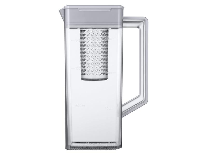Bespoke 3-Door French Door Refrigerator (24 cu. ft.) with AutoFill Water Pitcher in White Glass