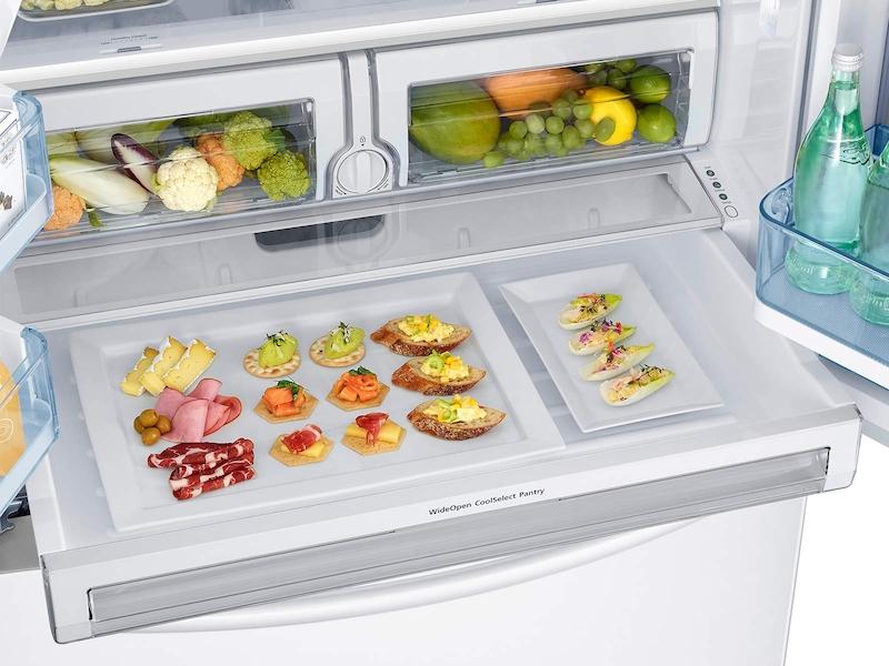 28 cu. ft. Food Showcase 3-Door French Door Refrigerator in White