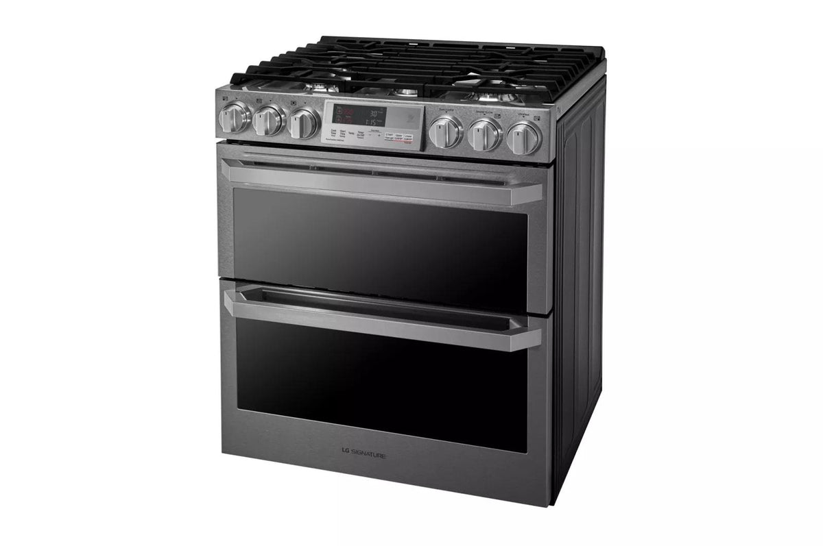 LG SIGNATURE 7.3 cu. ft. Smart Wi-Fi Enabled Dual Fuel Double Oven Range with ProBake Convection®