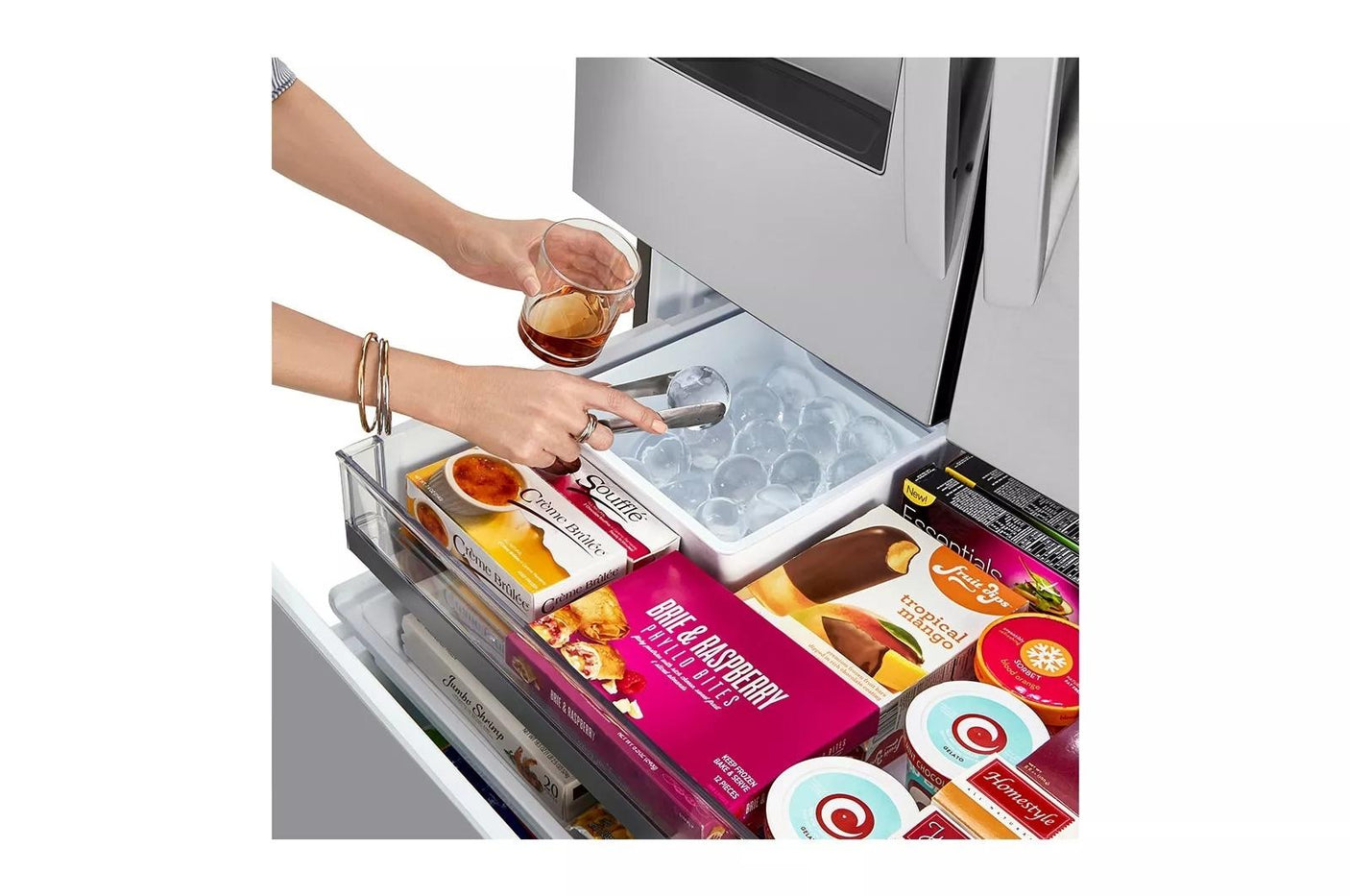 24 cu. ft. Smart wi-fi Enabled Door-in-Door® Counter-Depth Refrigerator with Craft Ice™ Maker