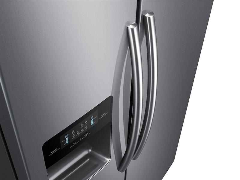 25 cu. ft. Side-by-Side Refrigerator with In-Door Ice Maker in Stainless Steel