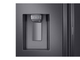 28 cu. ft. 3-Door French Door, Full Depth Refrigerator with Food Showcase in Black Stainless Steel
