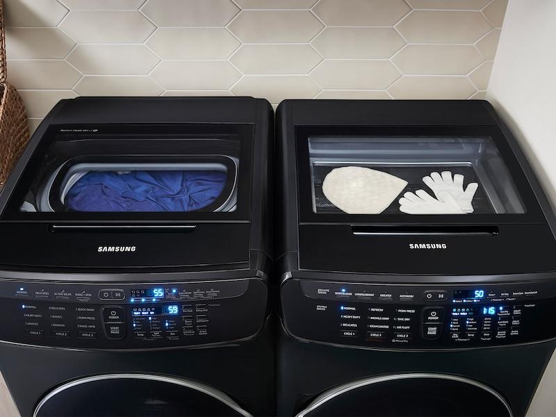 7.5 cu. ft. Smart Electric Dryer with FlexDry™ in Black Stainless Steel