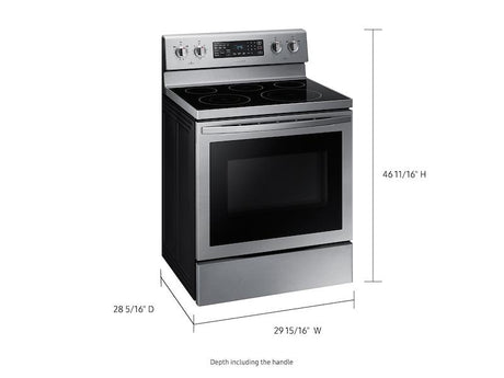 5.9 cu. ft. Freestanding Electric Range with Air Fry and Convection in Stainless Steel