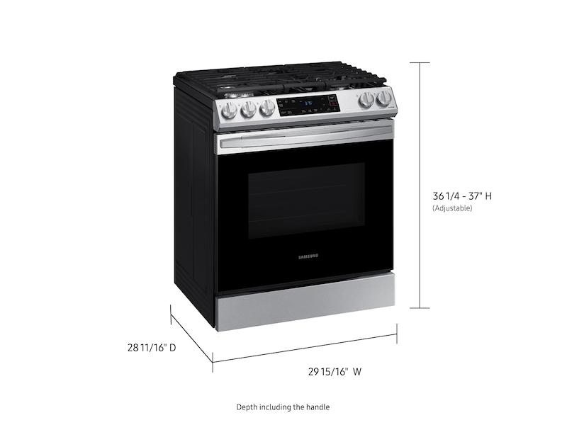 6.0 cu. ft. Smart Slide-in Gas Range in Stainless Steel