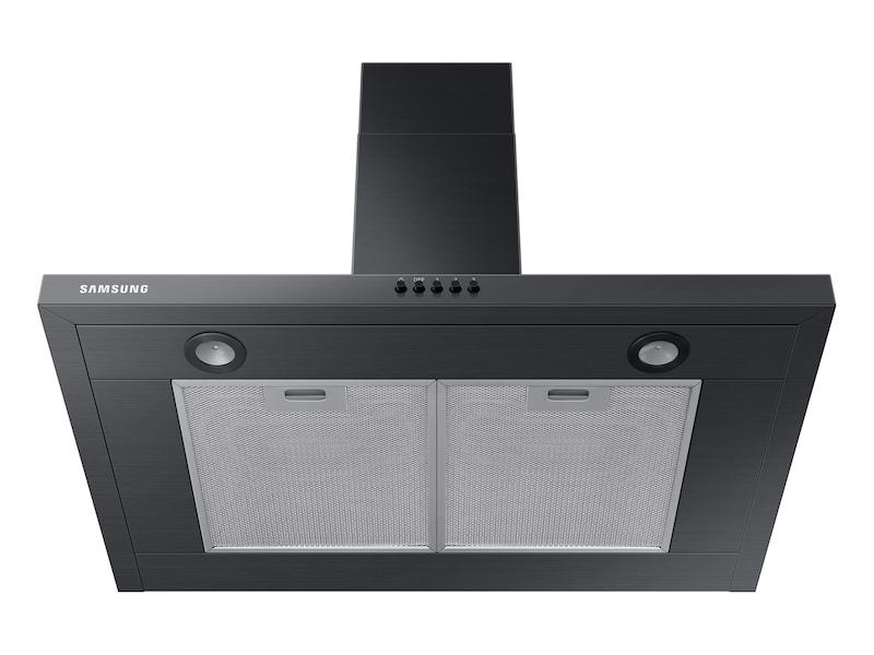 30" Wall Mount Hood in Black Stainless Steel