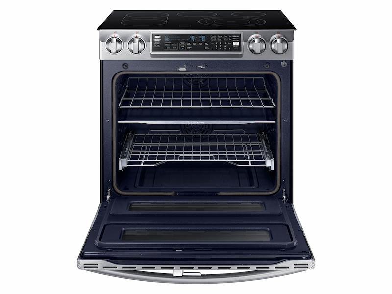 5.8 cu. ft. Slide-In Electric Range with Flex Duo™ & Dual Door in Stainless Steel
