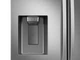 27 cu. ft. Large Capacity 3-Door French Door Refrigerator with External Water & Ice Dispenser in Stainless Steel
