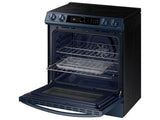 Bespoke Smart Slide-in Electric Range 6.3 cu. ft. with Smart Dial & Air Fry in Navy Steel