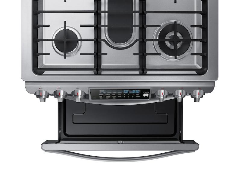 5.8 cu. ft. Chef Collection Slide-in Gas Range with True Convection in Stainless Steel