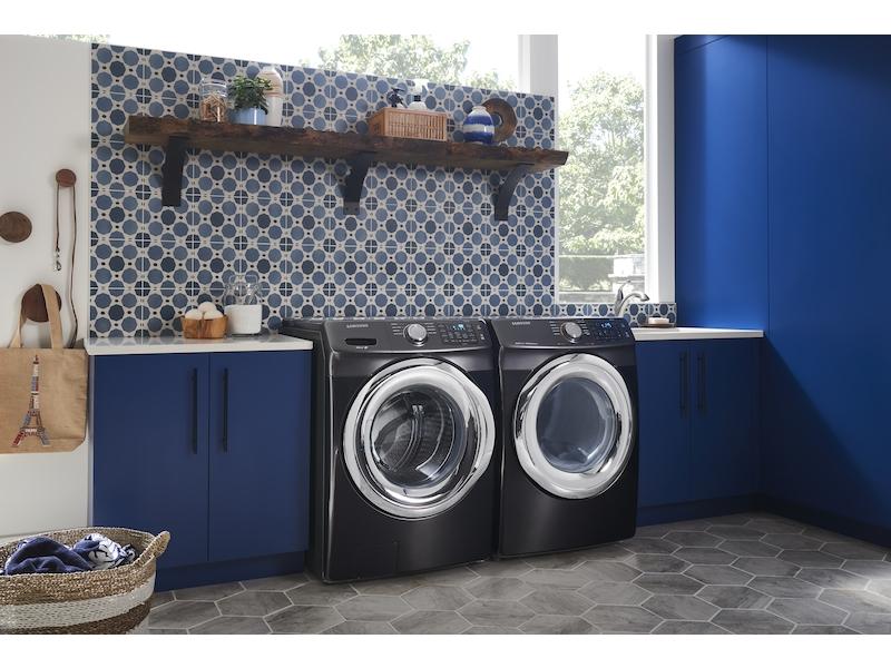 4.5 cu. ft. Front Load Washer with Vibration Reduction Technology in Black Stainless Steel