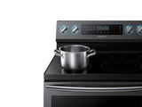 5.9 cu. ft. Freestanding Electric Range with True Convection & Steam Assist in Black Stainless Steel