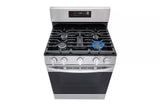 LG 2 Piece Gas Range and Over the Range Microwave Set  LRGL5823S & MVEL2033F