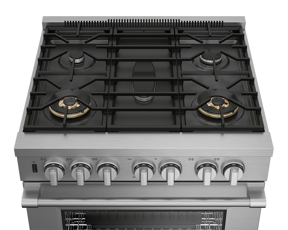 30" Stainless Steel Pro-Style Gas Range