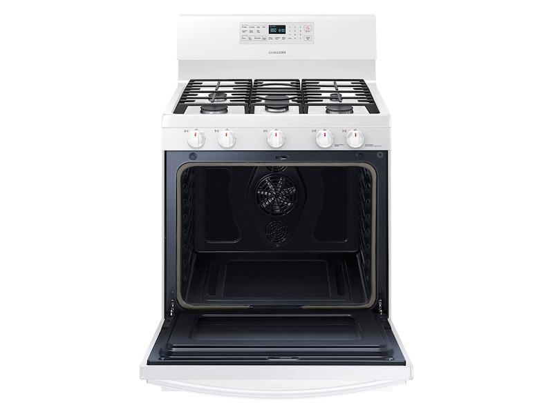 5.8 cu. ft. Freestanding Gas Range with Convection in White