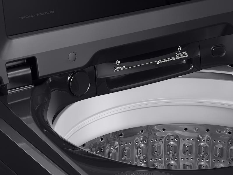 4.9 cu. ft. Large Capacity Top Load Washer with ActiveWave™ Agitator and Deep Fill in Brushed Black