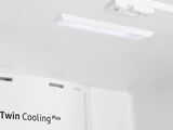 18 cu. ft. Smart Counter Depth 3-Door French Door Refrigerator in White